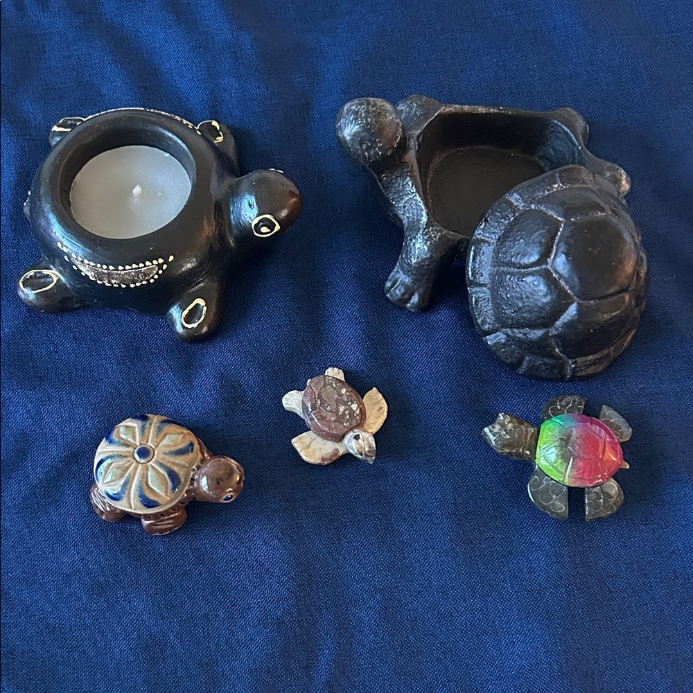 Unique Turtle Figurine Set